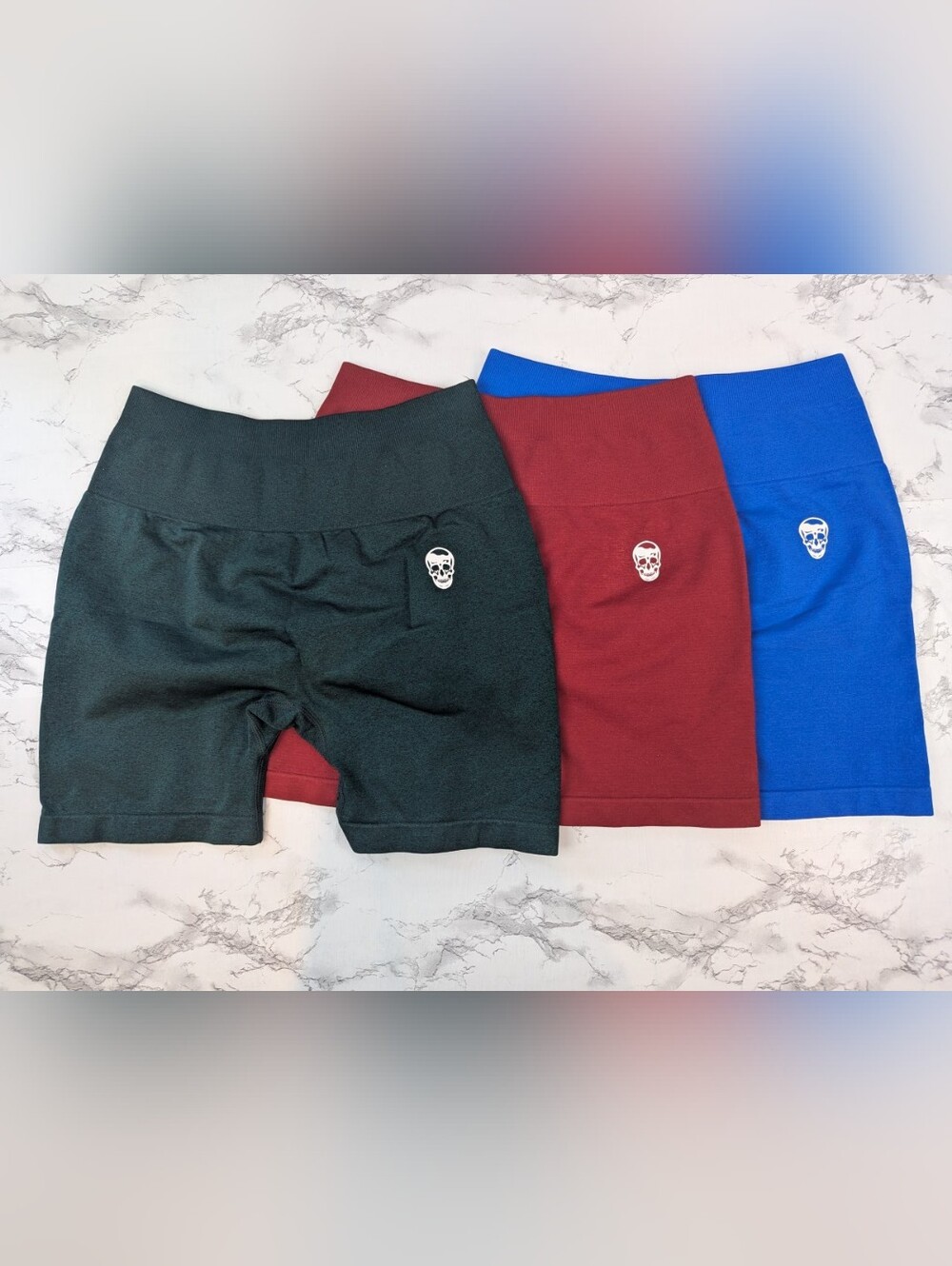 Gymreapers Infinity Seamless Scrunch Shorts 3-Pack Size Medium Bundle